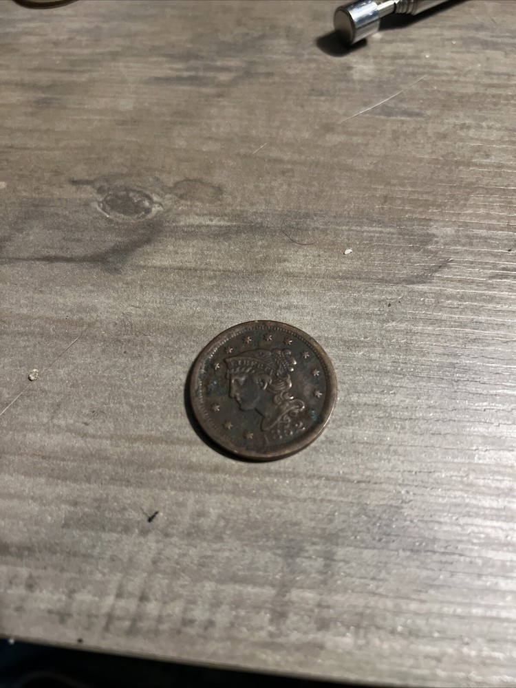 1852 braided hair large cent