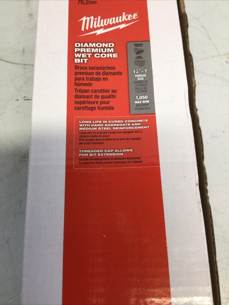 Milwaukee Tool 48-17-3030 3" Diamond Premium Core Bit