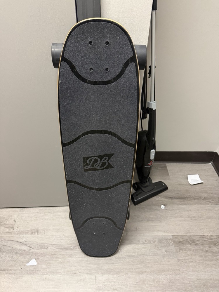 DB Complete Longboard Black Deck with Wolf Graphic