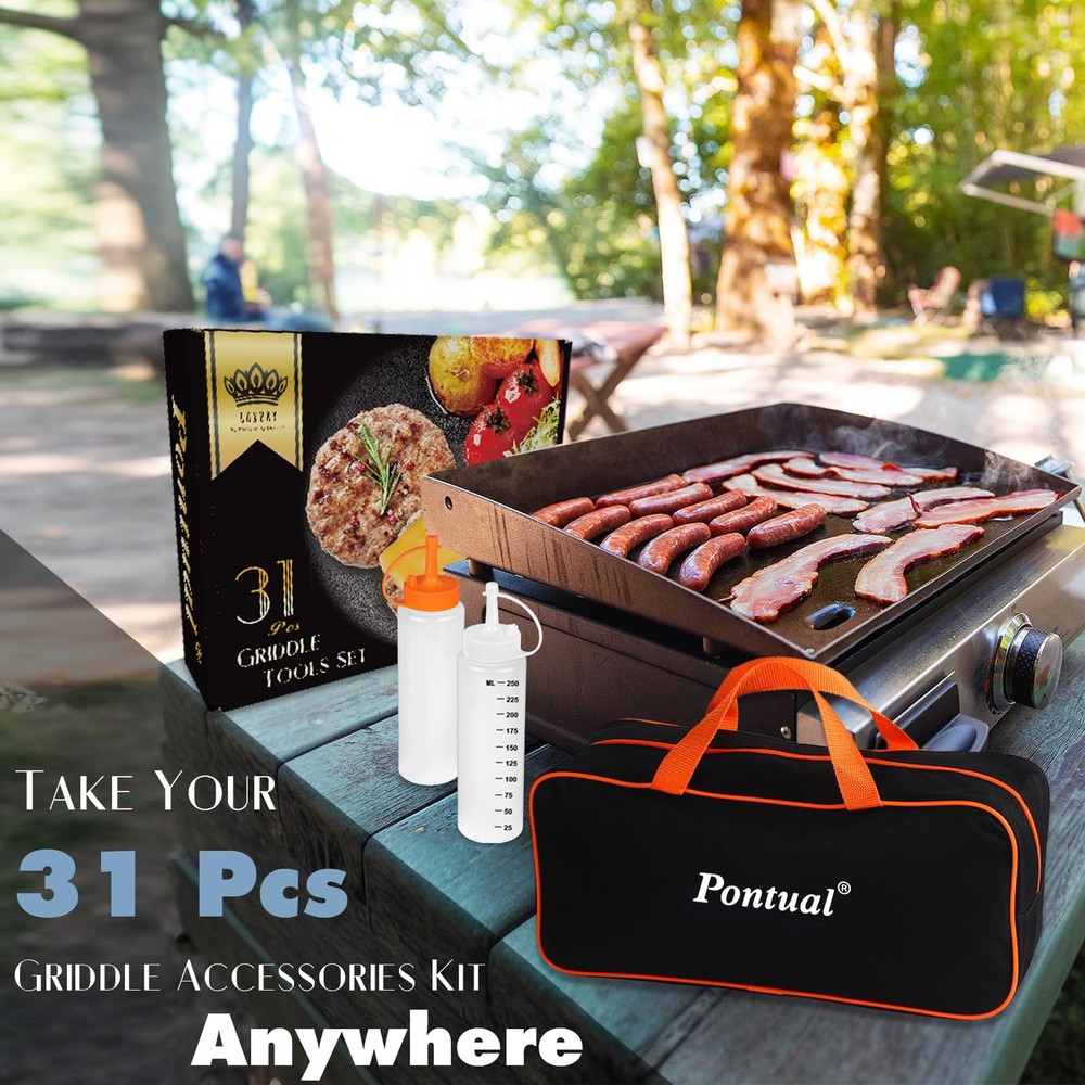 Griddle Accessories Set 31PCS Flat Top Hibachi BBQ hardware kit