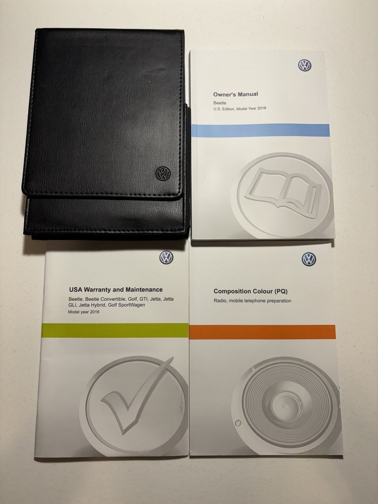 2016 Volkswagen Beetle Owners Manual OEM Complete Set