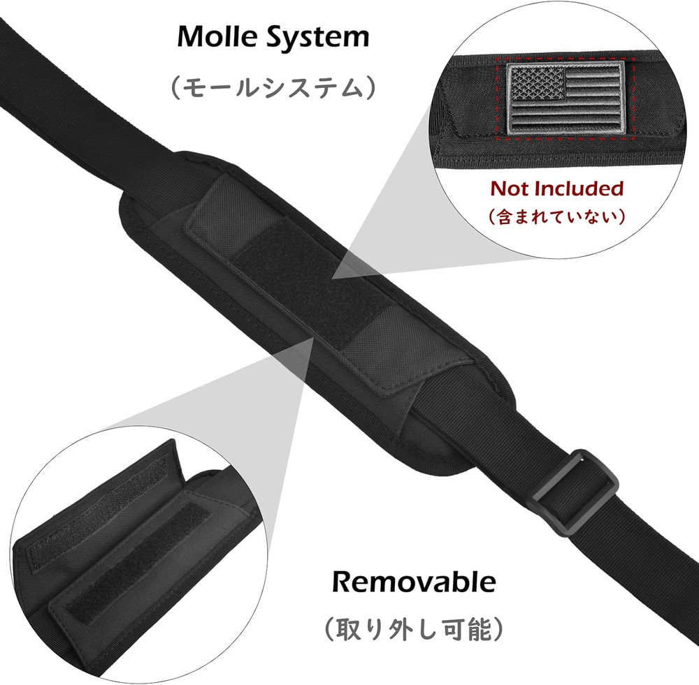 TRIWONDER Bag Shoulder Strap Replacement Adjustable Strap with Padded Metal Hook
