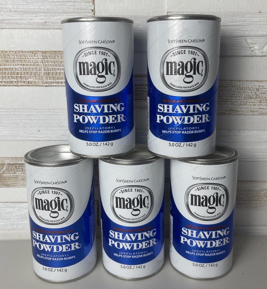 5 Softsheen-Carson Magic Shave Regular Strength Shaving Powder, 5 oz