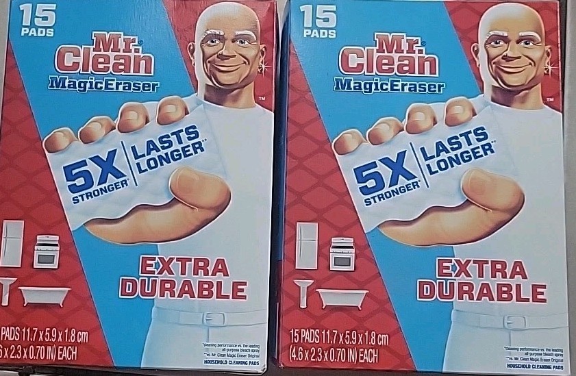 Mr. Clean Magic Eraser Extra Durable Scrubbers 15 count (Pack Of 2)