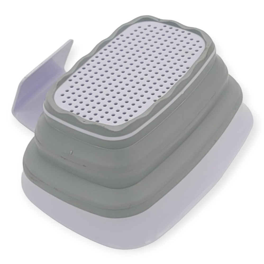 Compact Collapsible Colander Strainer, 2 Quart Capacity, Quick-Draining with ...