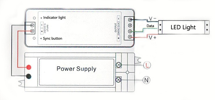 LEDupdates LED Light Chase effect controller SPI for LED Strip module 12v 24v