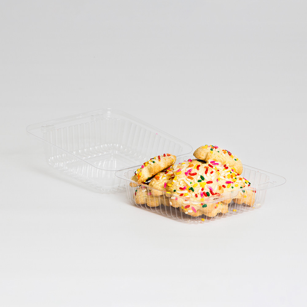 Inline Plastics SureLock PET Square Food Container Clear, 27.7 oz. | 500/Case
