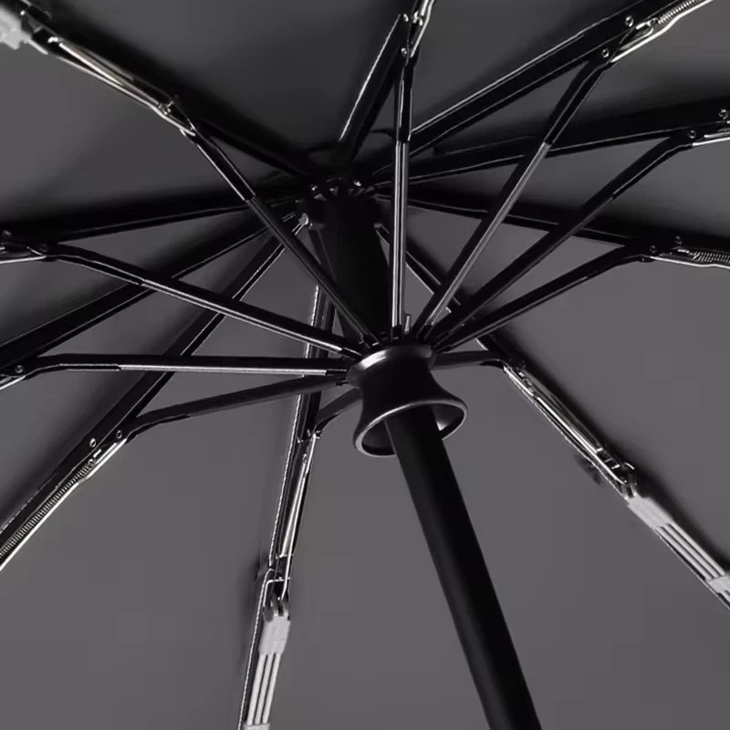 Umbrella windproof folding automatic compact anti-uv auto sun/rain for men Black