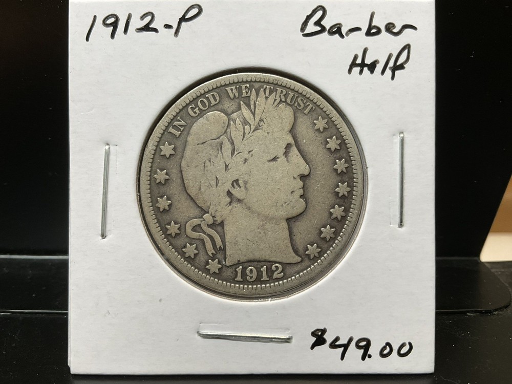 1912-P  Barber Half