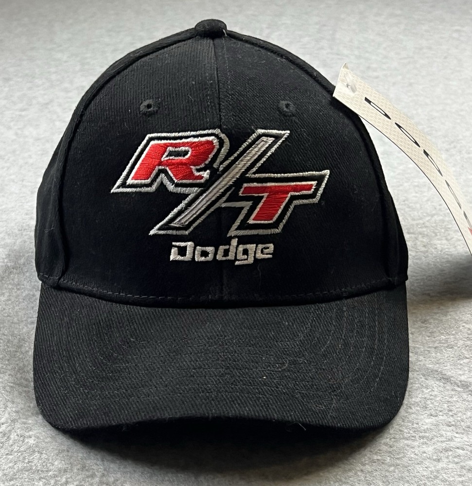 Dodge R/T Hat Cap Black Strapback One Size NWT