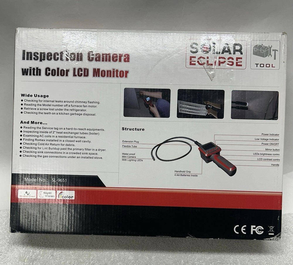 Solar Eclipse Inspection Camera With Color LCD Monitor