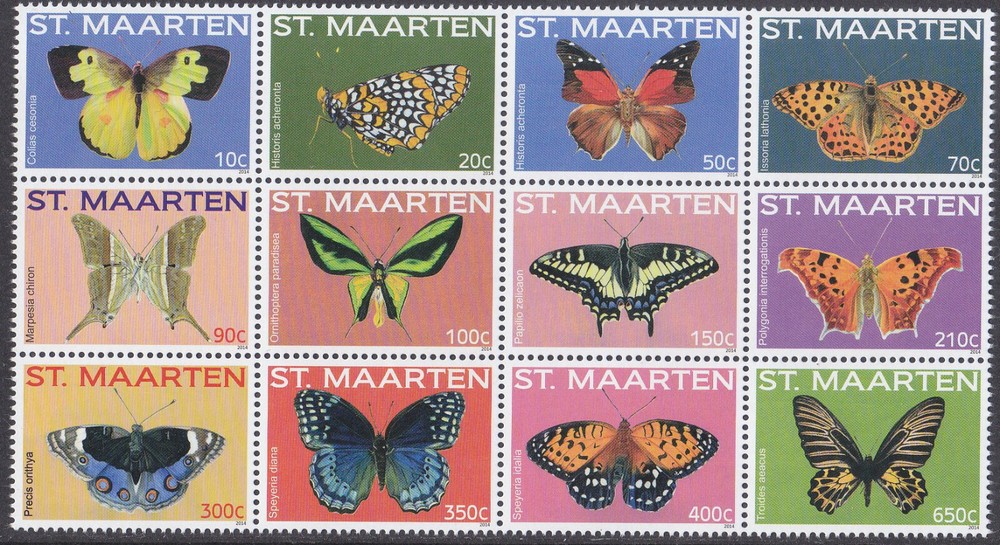 Sint Maarten Issue 2014 (238-249) Butterflies