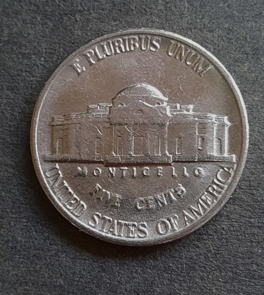 1987 P Jefferson Nickel DDR Error