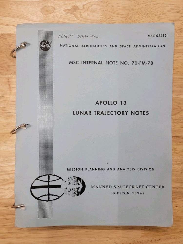 1970 Apollo 13 Lunar Trajectory Notes NASA Internal Note Flight Director