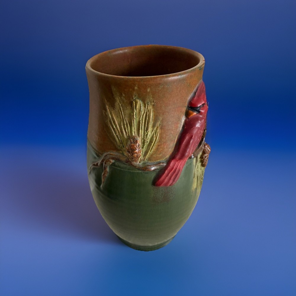 Ephraim Faience Pottery Eyecatcher Vase 2019 ltd ed cardinal FREE priority ship