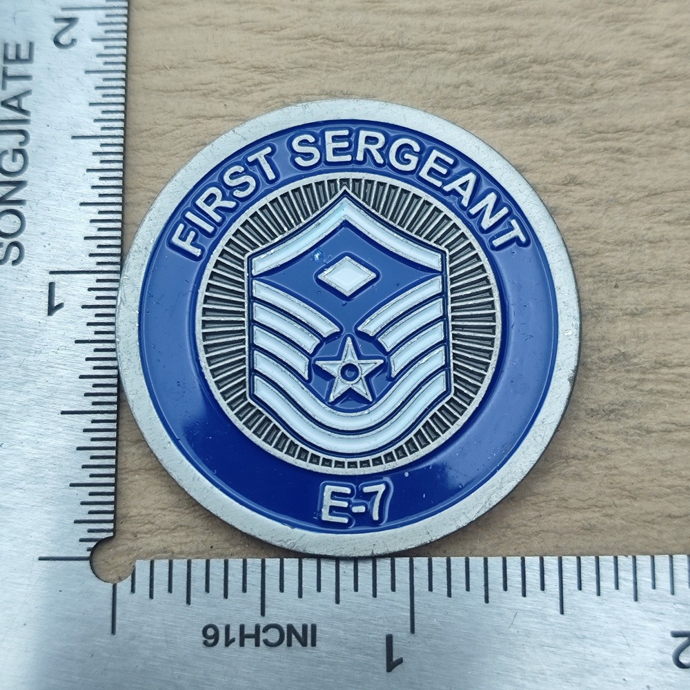 USAF E-7 First Sergeant Challenge Coin