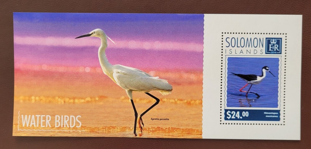 Solomon Island 2014 /  Water Birds / 1v ms
