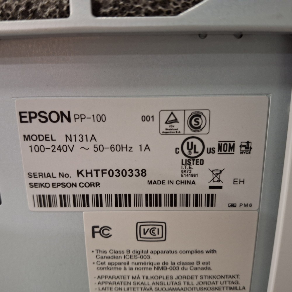 Epson PP100 N131A CD/DVD Burner Duplicator Pritner