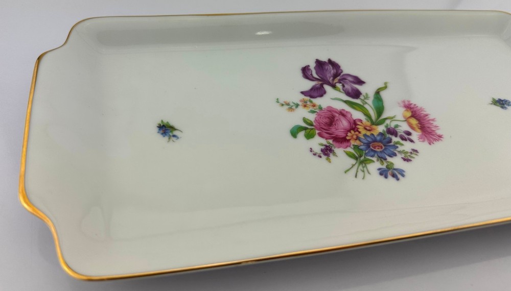 Mitterteich Bavaria Germany Rectangular Serving Tray 14x6.5”. Pre-owned