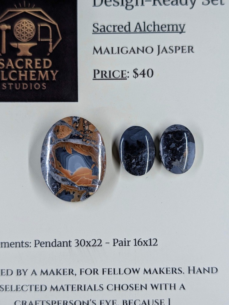 Oval Shape - Maligano Jasper - Design-Ready Set
