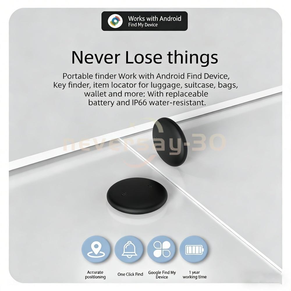 Car Tracker Tag for Android Only, Real Time Car Tracking Device Mini Hidden