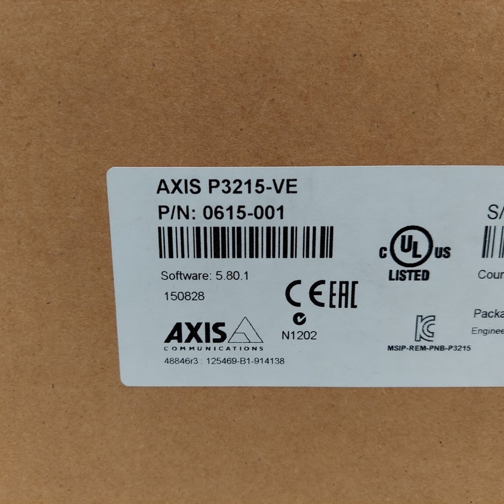 Axis P3215-VE Network Camera