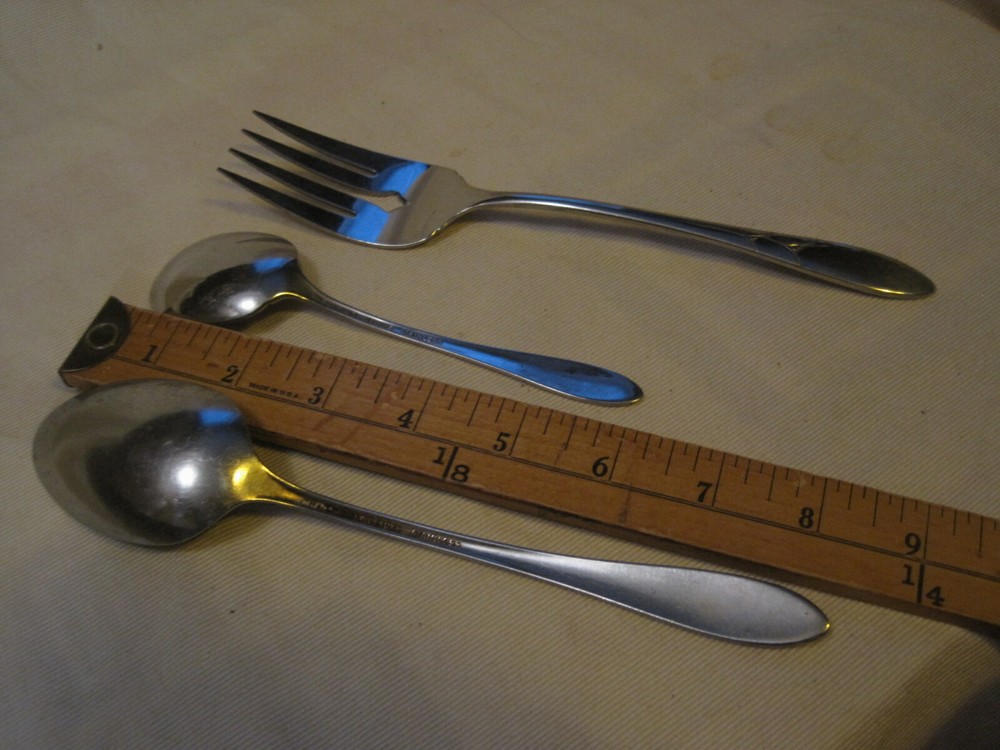 3pc Oneida Oneidacraft Deluxe Stainless DEBONAIR Serving Fork Tablespoon Sugar
