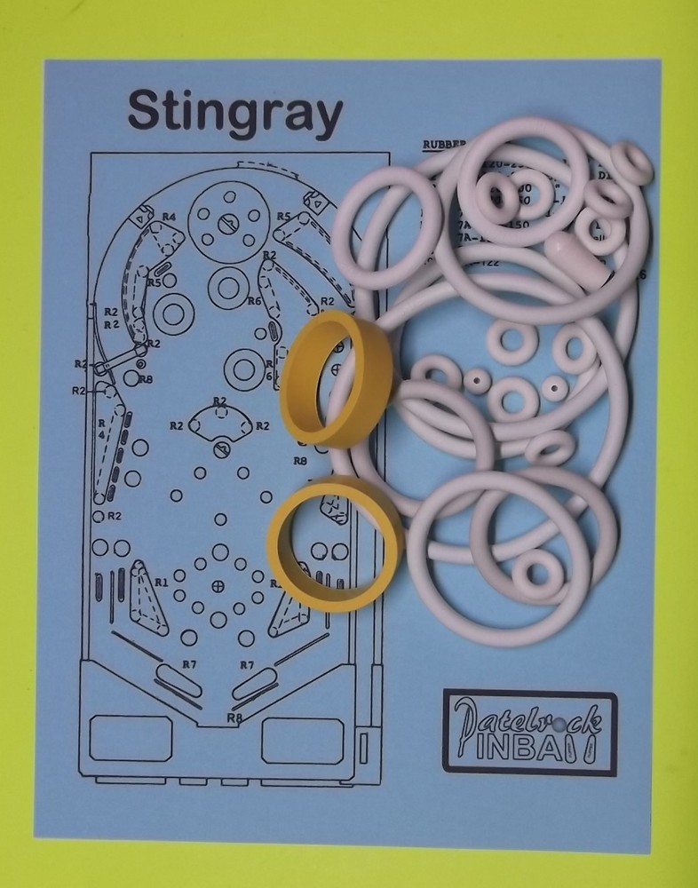 1977 Stern Stingray Pinball Machine Rubber Ring Kit
