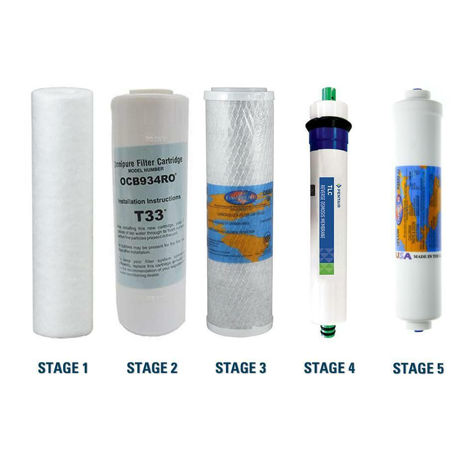 iSpring RO100 Compatible RO Filters Kit with RO Membrane