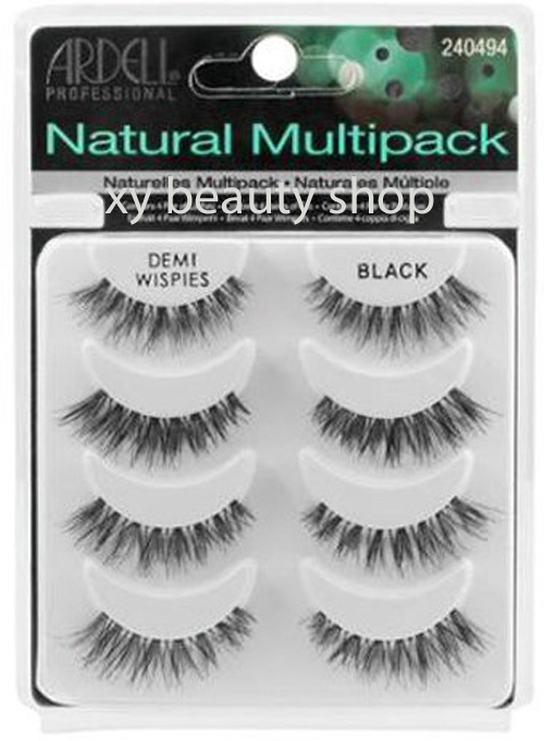 Ardell Natural Multipack False Eyelashes Black 4 pairs