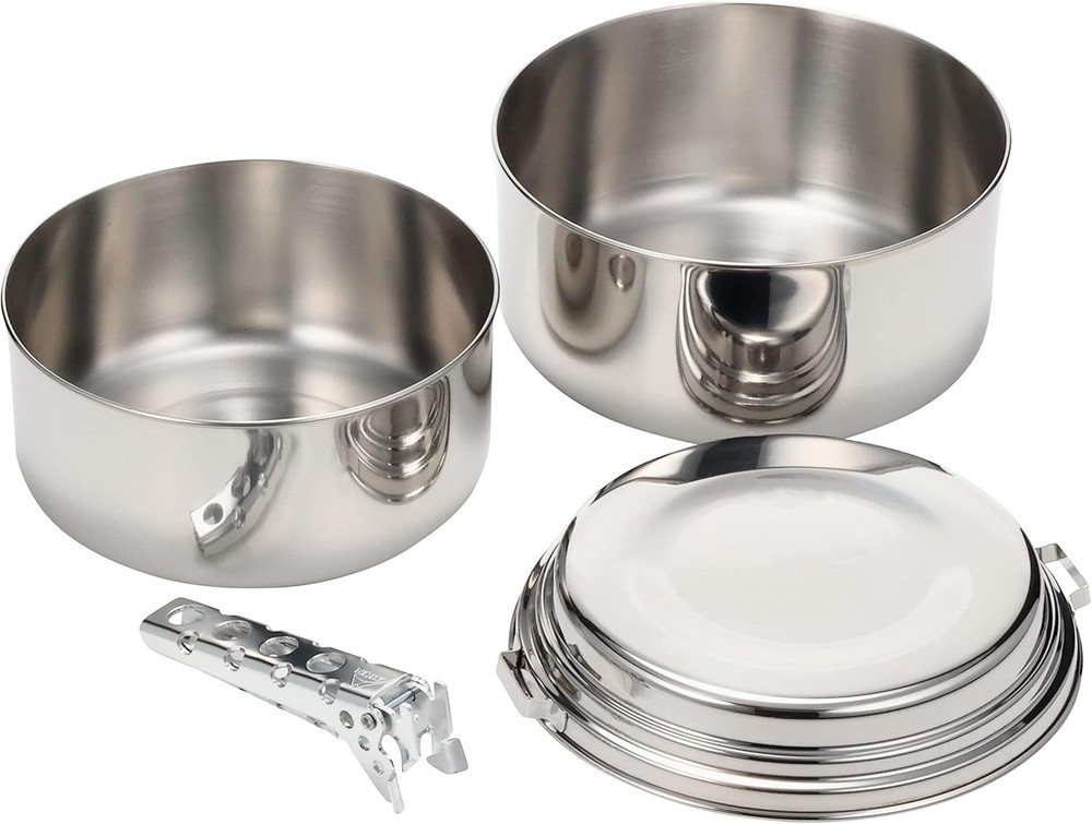 MSR Alpine 2 Stainless Steel Camping Pot Set