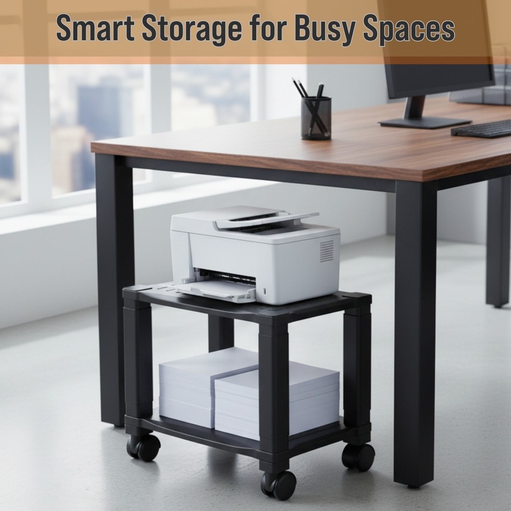 Home-Complete Office Desk Organizer Rolling Cart