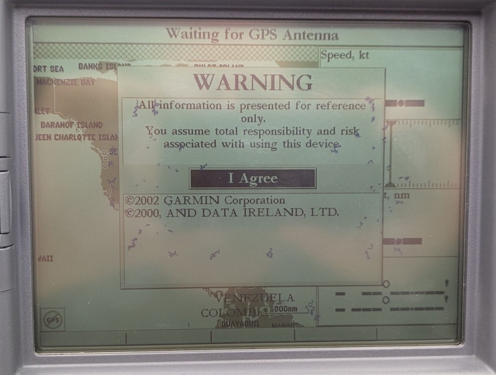 Garmin GPSMAP 2006 7.2" Monochrome Chartplotter Marine GPS Display *Works READ*