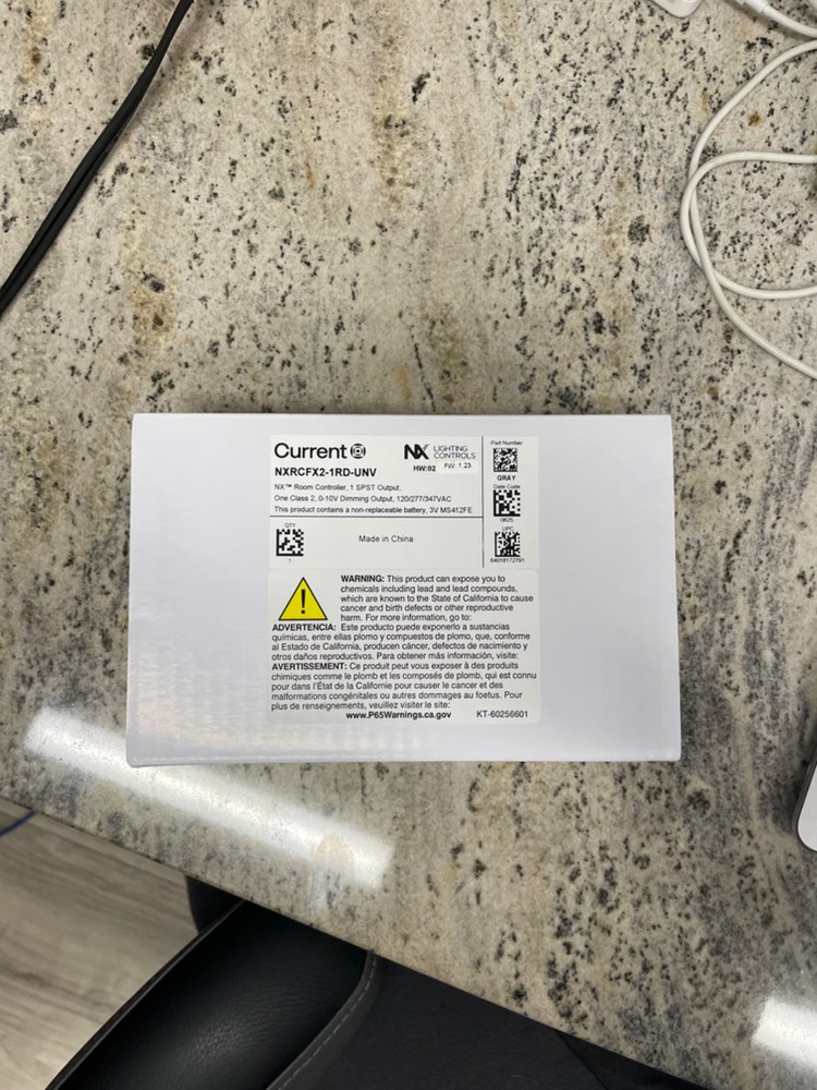 NXRCFX2-1RD-UNV - Current/Hubbel - Room Controller, 1 SPST Output