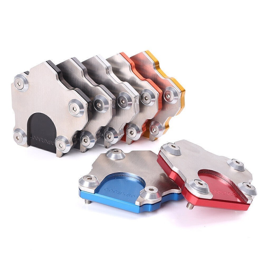 For Motorcycle CNC Motorcycle Side Stand Kickstand Plate Pad Universal