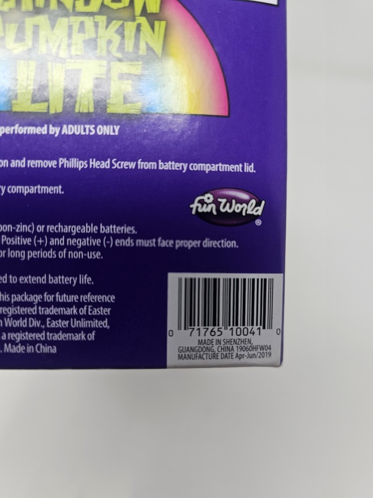 Fun World Pumpkin Pro Rainbow Pumpkin Lite Auto Timer NOS