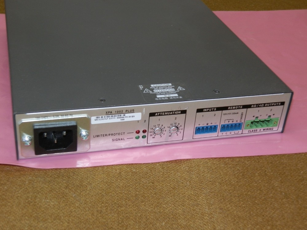 EXTRON XPA 1002 PLUS Two Channel Xtra Power Amplifier