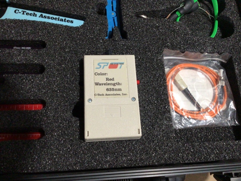 C-Tech Fiber Optic Tool Kit Strippers Crimpers SPOT Tester Case training system