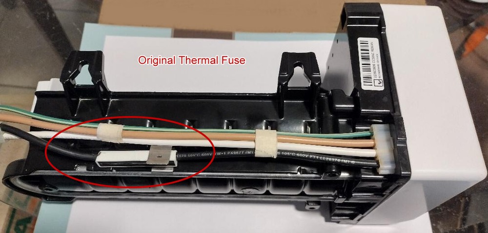 Ice maker Inline Thermal Fuse for harness for Modular icemakers