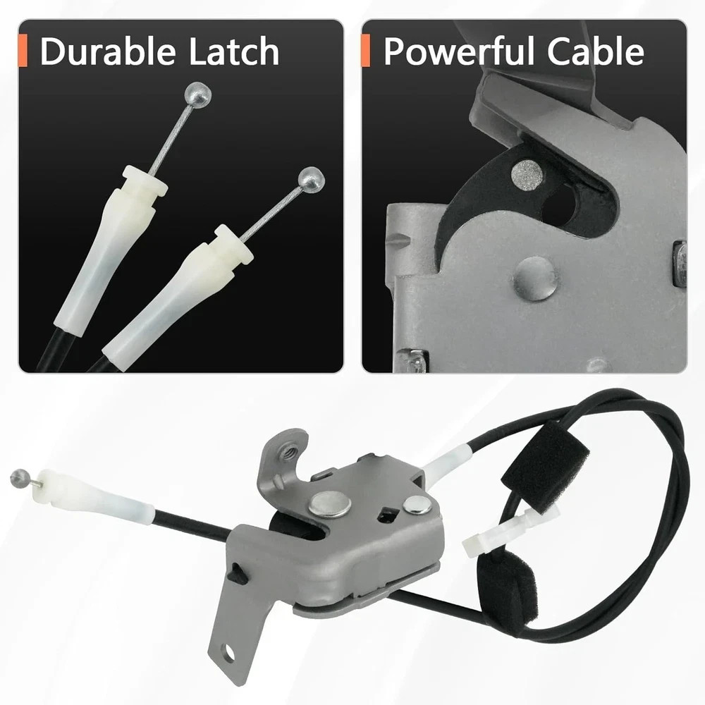 Upper Door Latch with Cable Compatible with 1992-2009 E150 E250 E350| Rear Upper