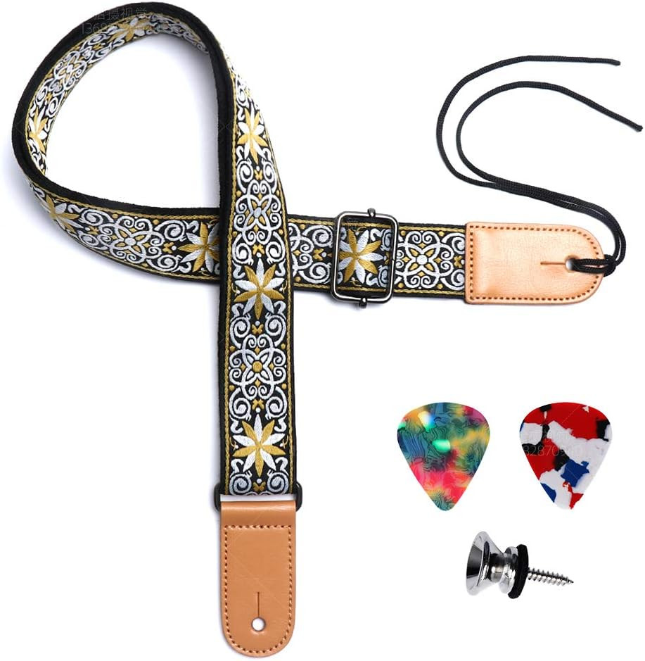 Ukulele Strap, Adjustable Hawaiian Jacquard Woven Ukulele Shoulder Strap, Suitab