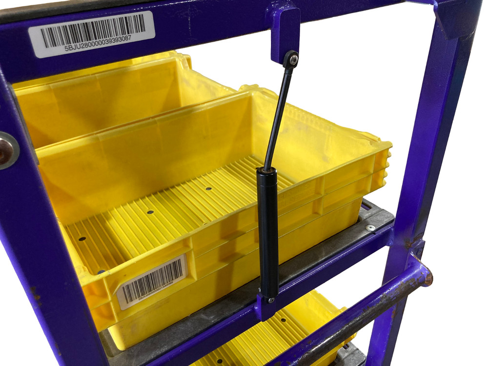 Industrial Steel Rolling Shelf order picker Cart Totes & Release System