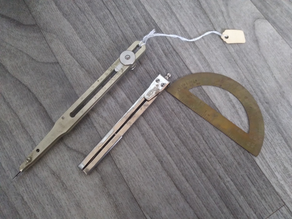 9 " Proportional Scale Divider Drawing Tool Professional Long Solid Brass & SS