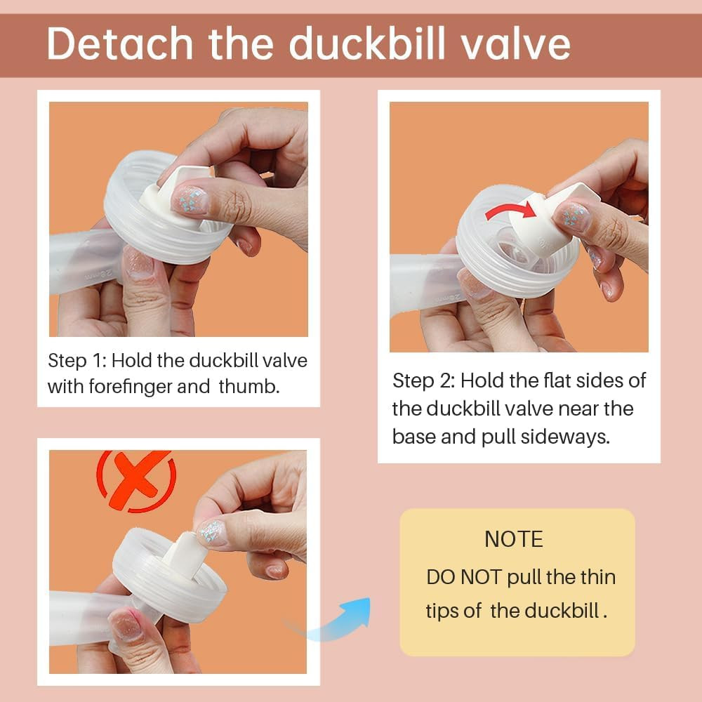 Replacement Duckbill Valves and Backflow Protector for Spectra, Compatible Pump