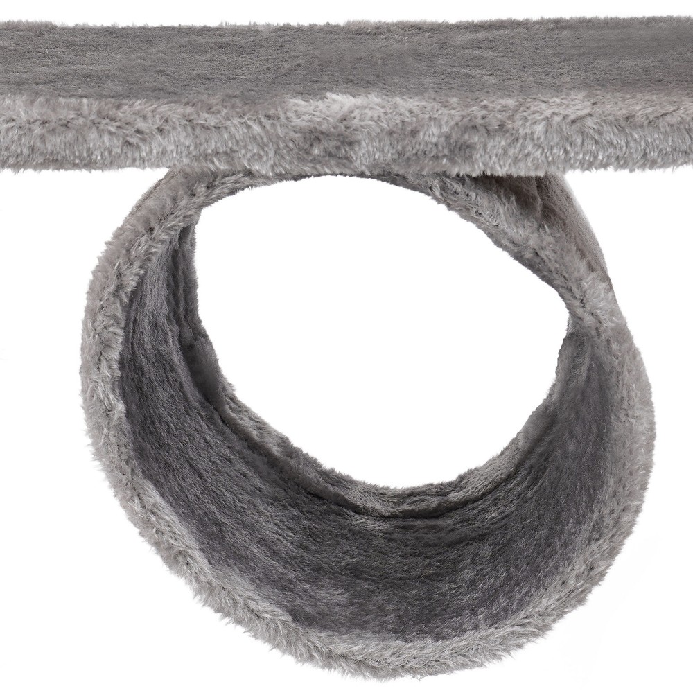 Floor Standing Scratching Post Multi-Level Cat Tower Climbing Frame Silvery Grey