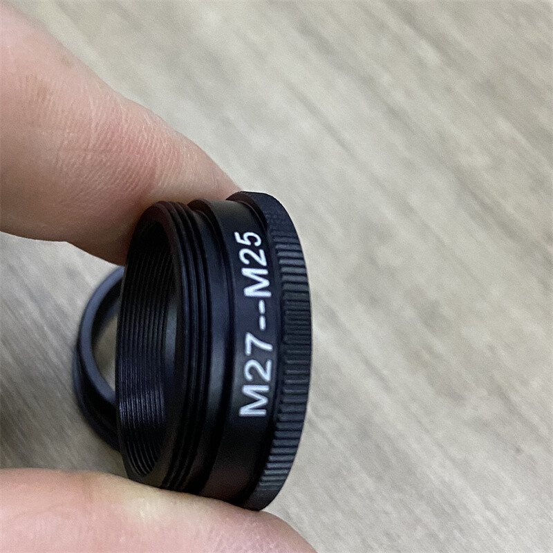 2pcs M27 to M25 Microscope Objective Lens Adapter Ring f Leica Nikon Microscope