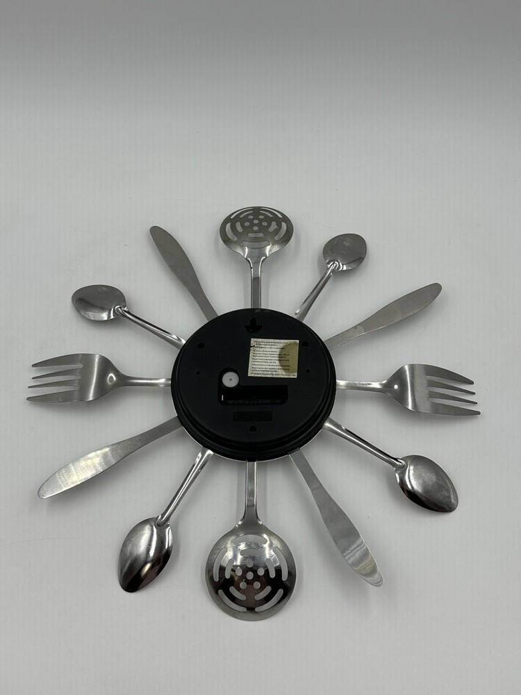 Kitchen Utensils Kitsch Clock Cool Unique Clock Retro Tested Works
