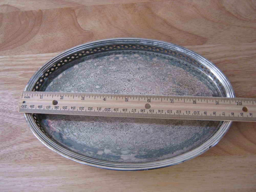 The Sheffield Silver Co. Vintage Oval Vanity Tray