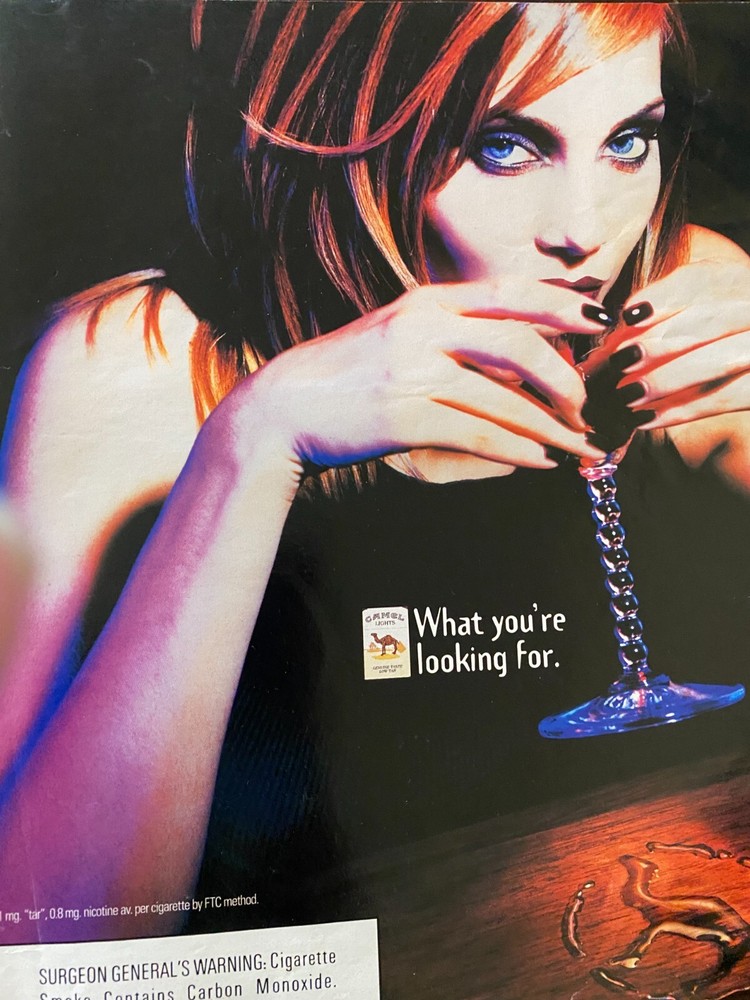 Camel Cigarettes, Full Page Vintage Large Format Print Ad
