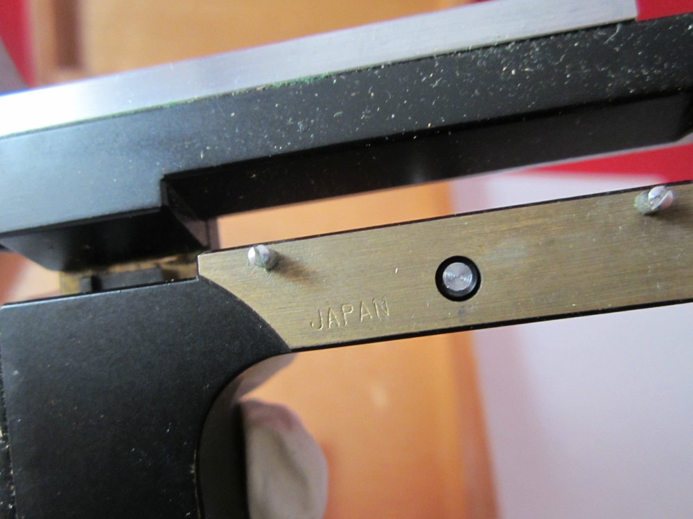 MICROSCOPE PART STAGE JAPAN SLIDE HOLDER BIN-3B